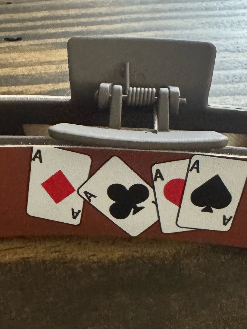 Hair clip- playing cards design